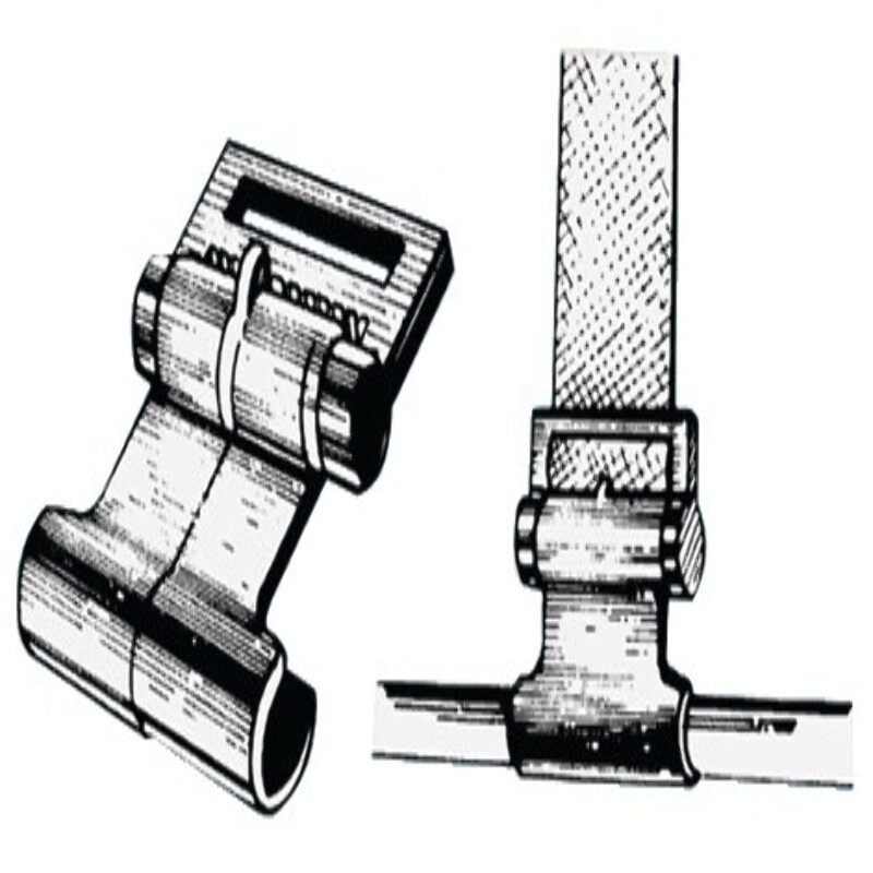 Gancio in plastica regolabile per telo coprigommone