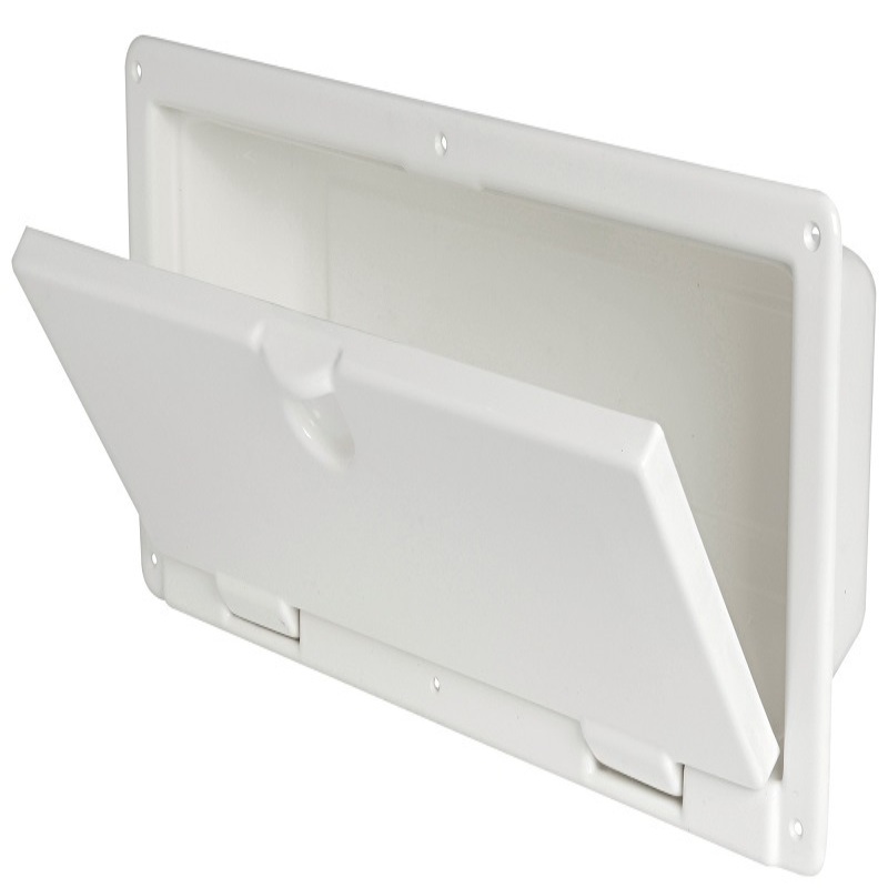 Gavone in ABS bianco lucido per montaggio a parete 