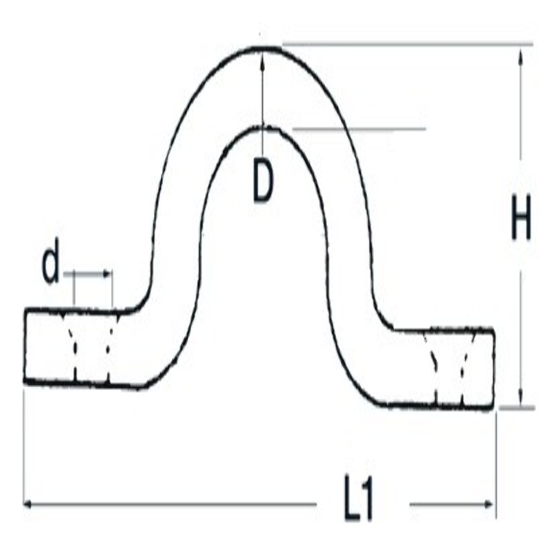 Ponticello inox da fissare tramite viti 