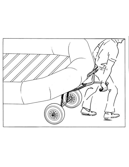 Extra Trolley for front transport of rubber boats - Boat trailer and wheels - O0826110