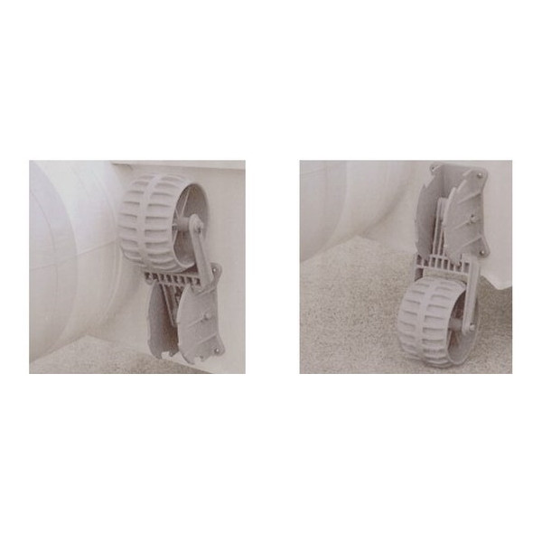 Integral launching wheels for tenders - Boat trailer and wheels - 4736809 2