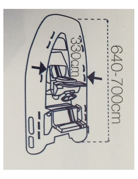 Tender cover "MAXI" 700 - 780 cm   - Inflatables and Accessories - O2270780