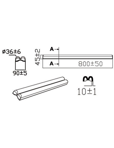 Wharf protection made of solid injection moulded soft EVA - Anchorage and Docking - 3351902
