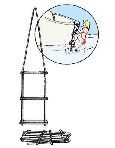 Folding Boat Ladder - Anchorage and Docking - 4952403