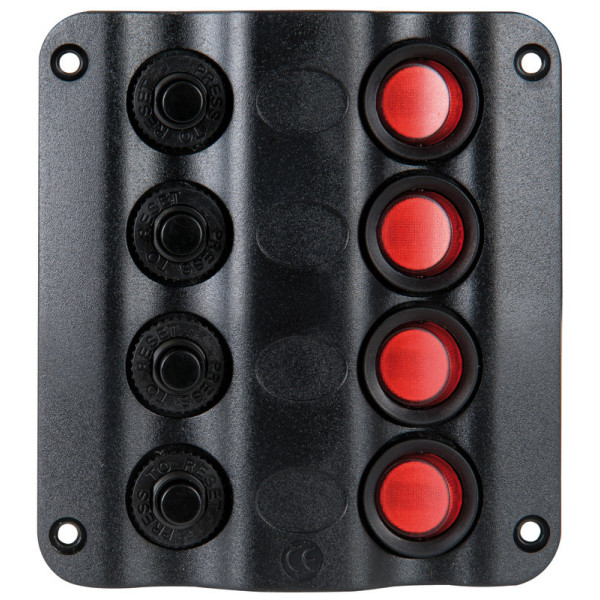 Pannello elettrico 4 interruttori - 14.104.01 -