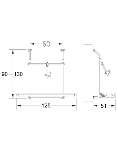 Telescopic cycle - holder for 2 bikes mod. «Trotter Lift» for camper - Exterior accessories - 0600620
