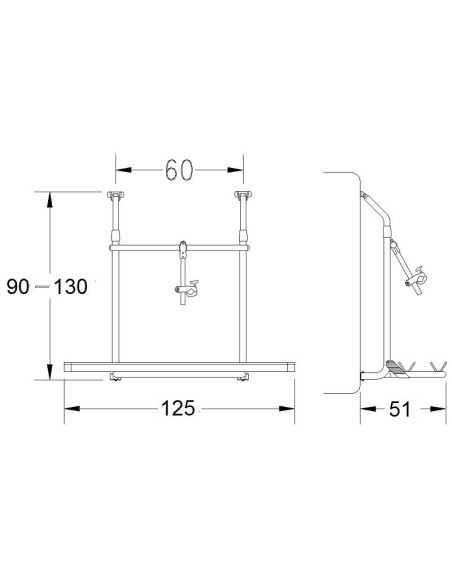 Telescopic cycle - holder for 2 bikes mod. «Trotter Lift» for camper - Exterior accessories - 0600620