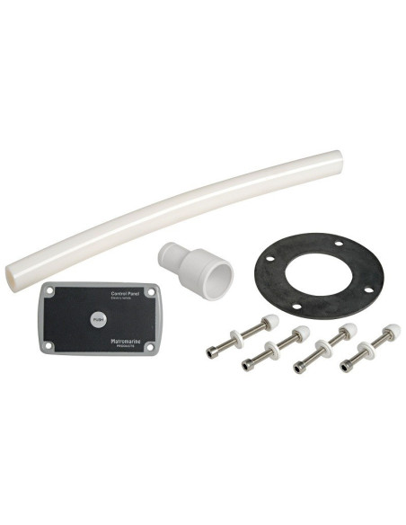 Kit di trasformazione per WC da manuale ad elettrico. Wc per barche e camper. Adattabile  tutti i wc manuali