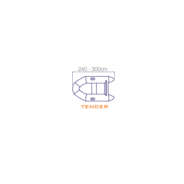 Telo copri gommone 240/300 cm «TENDER» - Gommoni e Accessori - O2224300 2