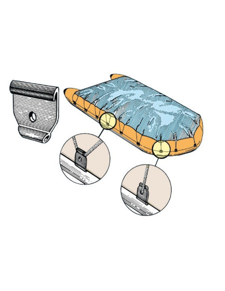 Plastic hooks - 12 PZ -  - 6611100x12