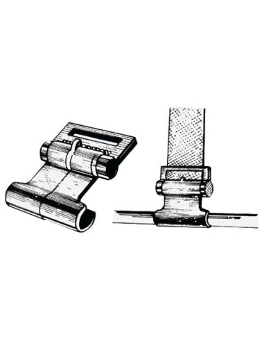 Plastic hook for ribs' canopies