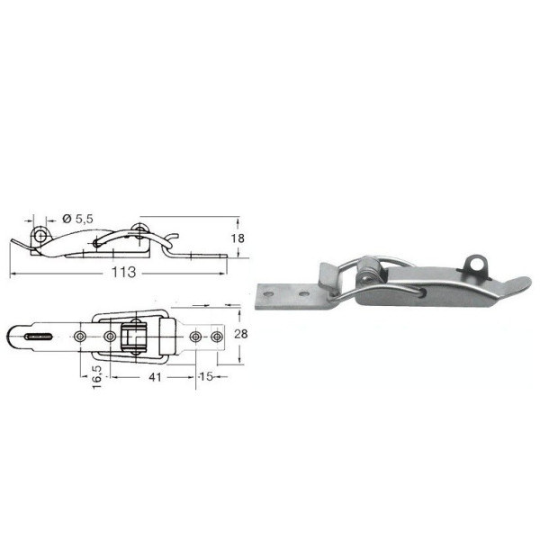 Toggle fastener lockable - Ironware - 3820601