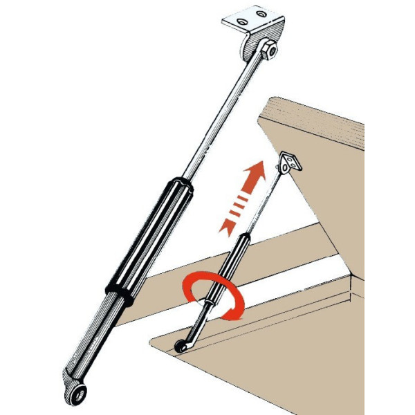 Telescopic hatch stay - Ironware - 3819160