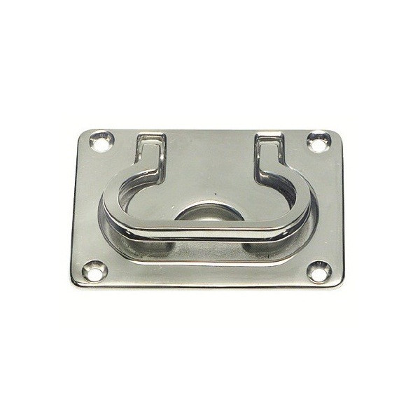 Alzapaglioli con maniglia e molla di ritorno 55x77mm - Ferramenta Nautica - 3814121