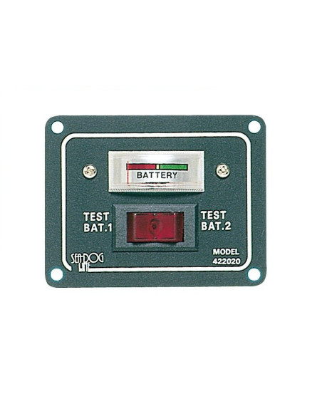 PANEL WITH TESTER FOR 2 BATTERIES