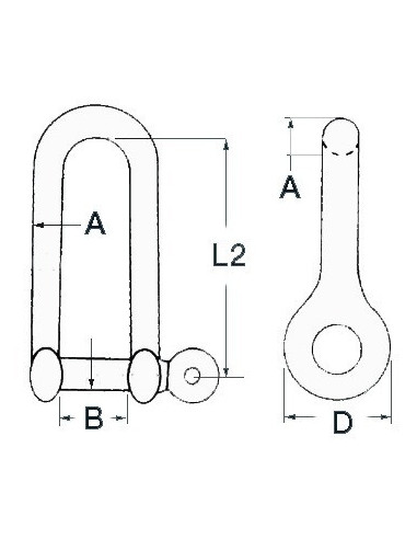 Long shackle - Ironware - 0832304