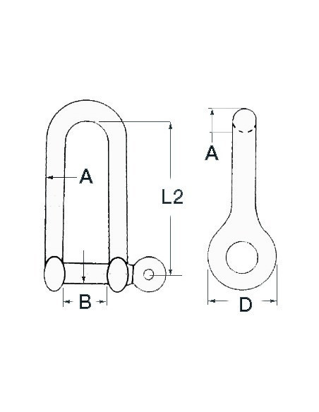 Long shackle - Ironware - 0832304