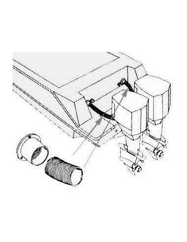 Flexible pipe to connect central unit to remote valves - Engine Accessories - 1610438