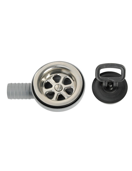 Fitted with 90° side drain outlet - Fittings camper - 5018696