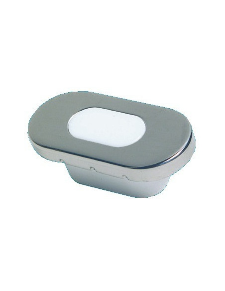 Luce di cortesia in policarbonato con frontalino in acciaio inox - Lighting - 1317801