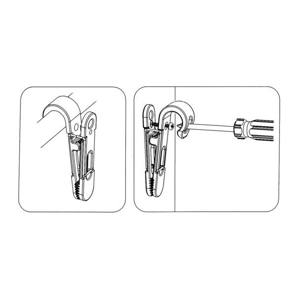 Clip per fissaggio oggetti vari - COMFORT & ARREDO - 3435800 2