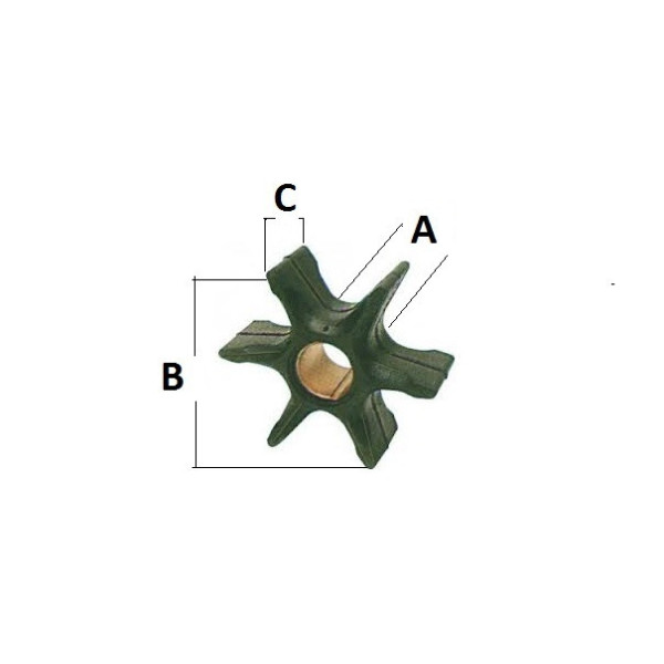 Girante per motori  JHONSON/EVINRUDE - Motonautica e Acc. Motore - 5231300 2