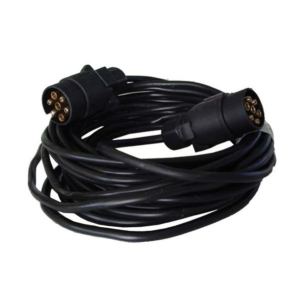 Cavo prolunga rimorchio 2 spine 7 poli. Accessori per carrello. cavo prolunga carrelli