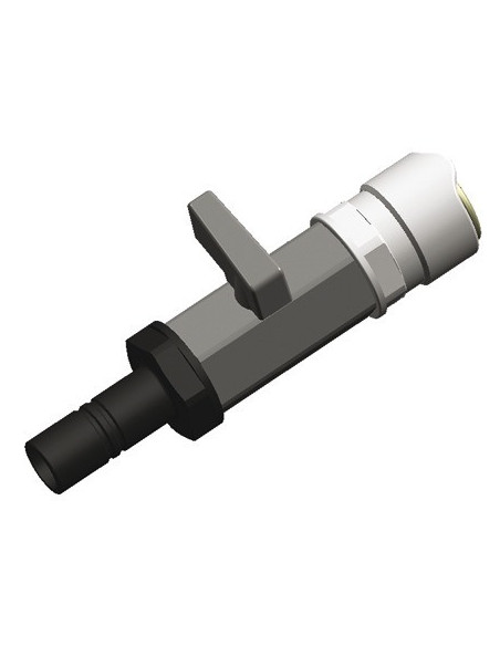 Shut-off valve (brass) Ø 15 mm - Quick-release coupling for WHALE hydraulic systems - 1781575