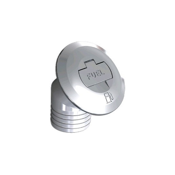 Chromed Tilted 30° brass plug with key ø 50 mm  - DECK EQUIPMENTS - 2066809