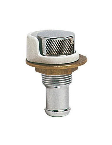 Sfiato carburante in ottone cromato