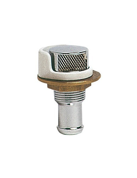 Chromed brass fuel vent