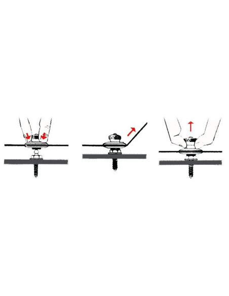 TENAX snap fasteners made of Stainless steel  - DECK EQUIPMENTS - 1044000