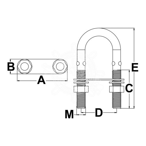 U-bolt - Ironware - 3912601 2
