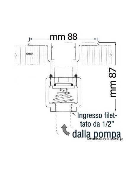 Attacco a baionetta a filo per lavaggio ponte - Prese acqua da ponte ed innesti banchina - 1644220