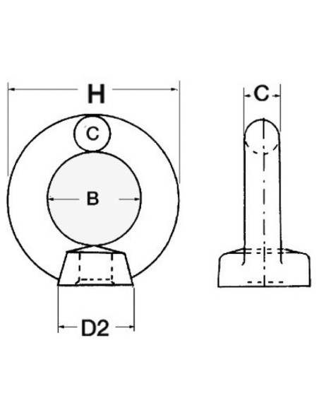 Forged eyebolt - Ironware - 3915806