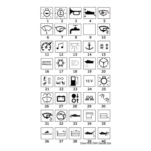 Toggles with lighted symbols - Electricity - 1419301 2