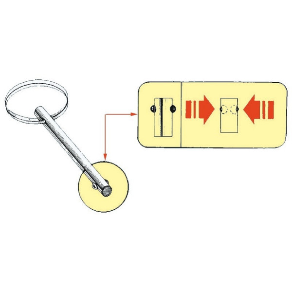 Stainless steel self-locking pins - Ironware - 3726410