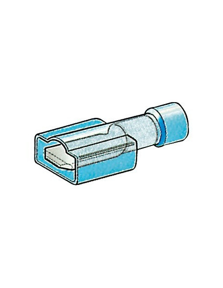 Faston terminals, fully pre-insulated 6.3-mm size - Electricity - 1418555