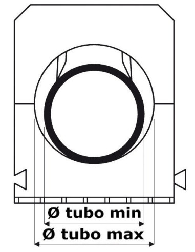 Fastening clip for hoses and cables - Quick-release coupling for WHALE hydraulic systems - 1800802