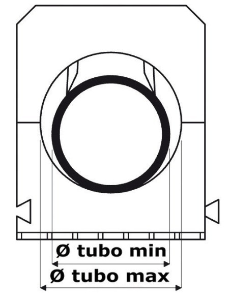 Fastening clip for hoses and cables - Quick-release coupling for WHALE hydraulic systems - 1800802