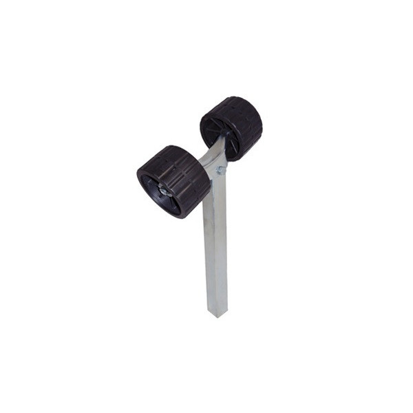 Rullo basculante laterale, n. 2 rulli Ø 10 cm - Ricambi per carrelli e roulotte - 0203116