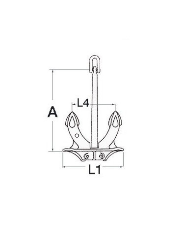 Hall anchors made of cast iron - Anchorage and Docking - 0114225
