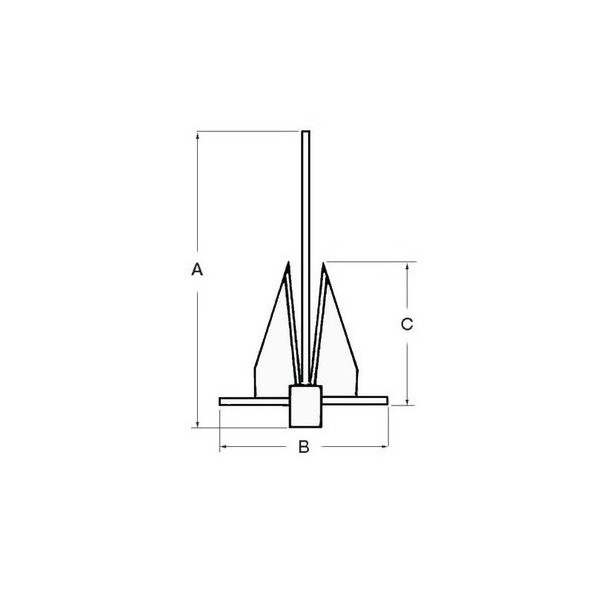 Ancora DANFORTH in acciaio inox AISI 316 lucidate a specchio - Ancoraggio e Ormeggio - 0114607 2