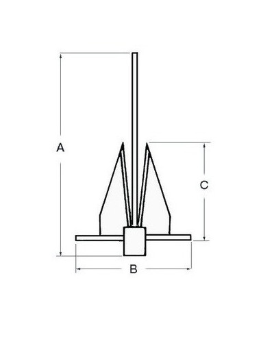 DANFORTH anchor made of stainless steel - Anchorage and Docking - 0114607