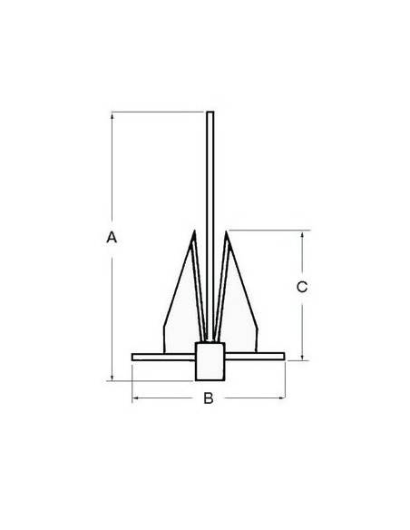 DANFORTH anchor made of stainless steel - Anchorage and Docking - 0114607