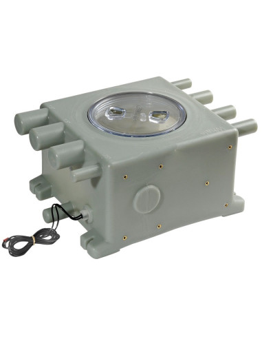 WHALE collection cockpit for grey waters, with built-in electronic sensor, 8.1 lt - WC and accessories - 1622292