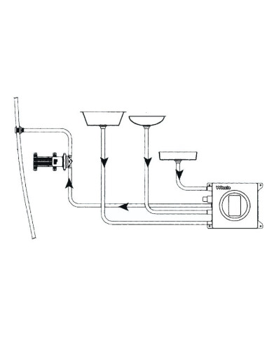 WHALE collection cockpit for grey waters, with built-in electronic sensor, 8.1 lt - WC and accessories - 1622292