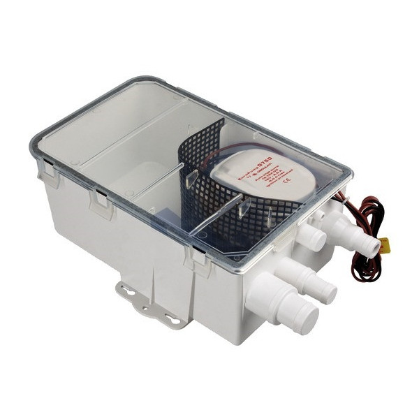 Pozzetto di raccolta acque grigie, completo di pompa automatica Europump Auto  - WC marini e accessori - 1613012