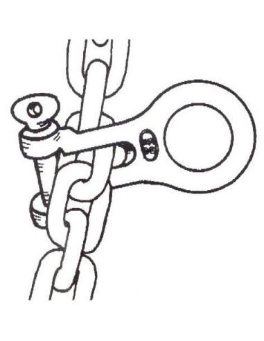 KONG Chain gripper connector, U-bolt version made of stainless steel - Anchorage and Docking - 0174301