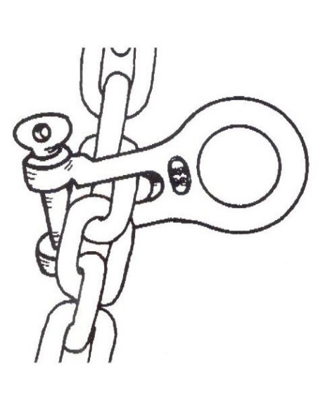 Connettore a cavallotto KONG Chain gripper in acciaio inox - Ancoraggio e Ormeggio - 0174301